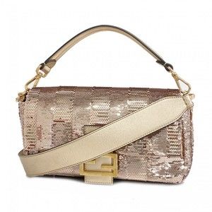 Fendi Baguette Sequin Shoulder Bag